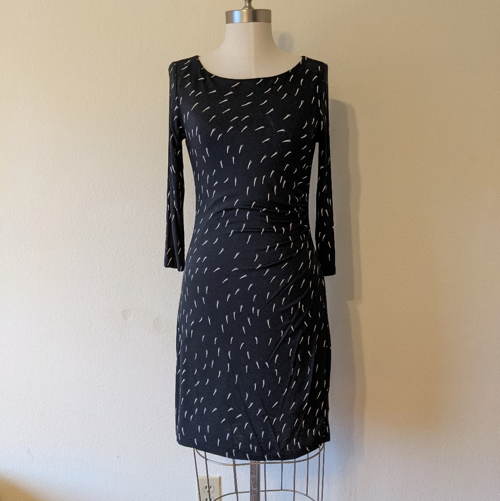 Black & White Knit Dress